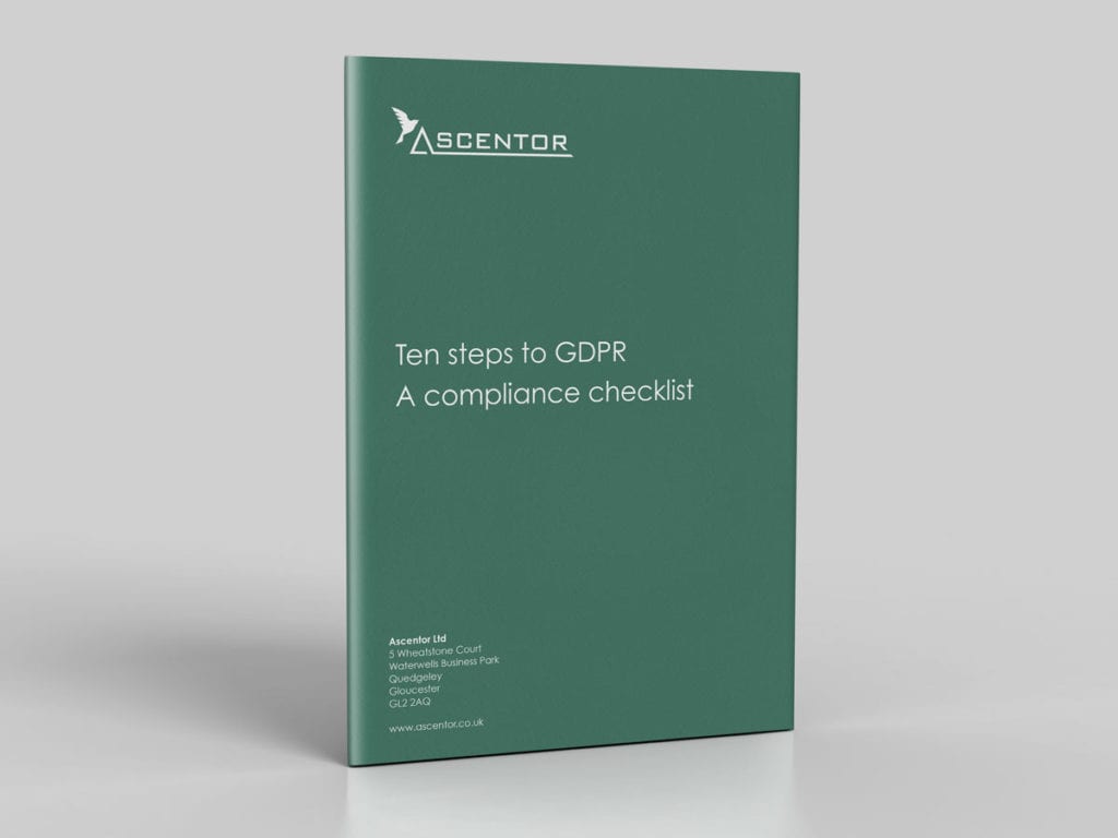 Ascentor 10 Steps to GDPR Compliance