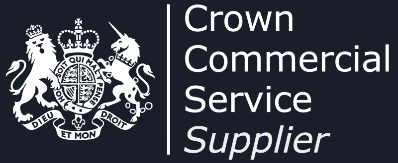 Crown Commercial Service Supplier Logo - White